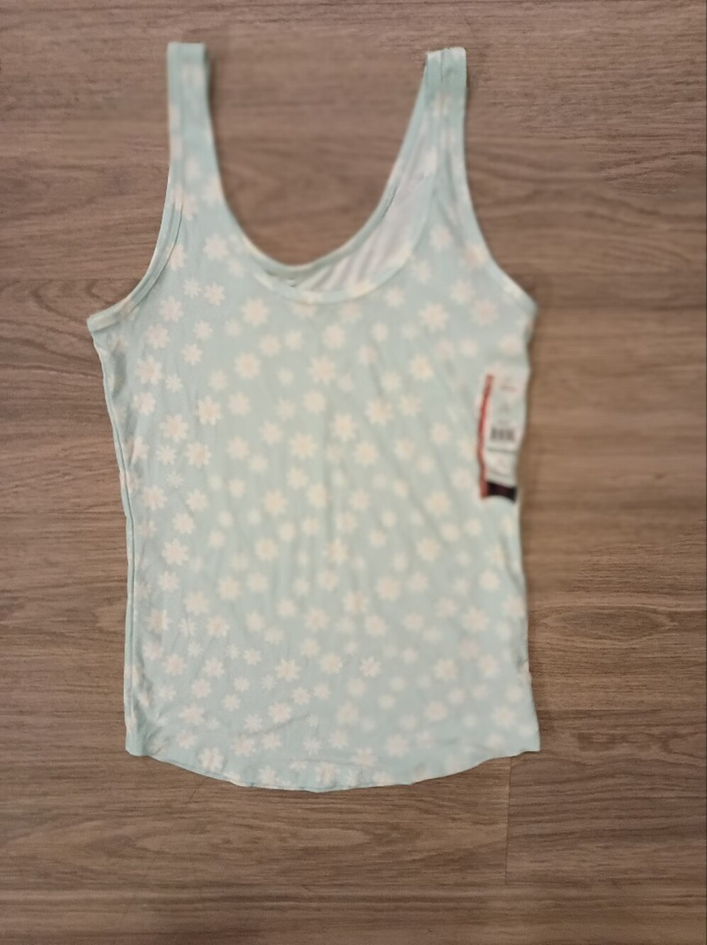 Light Blue Floral Daisy Tank Top
